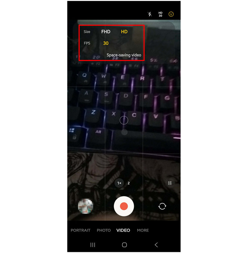 Qualità di acquisizione video su Android