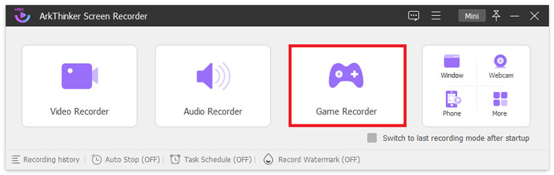 Vyberte Game Recorder