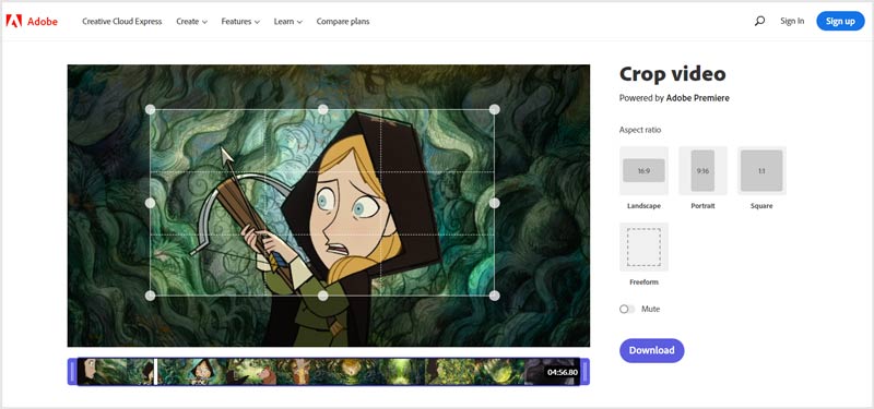 Adobe Crop Video Online Free