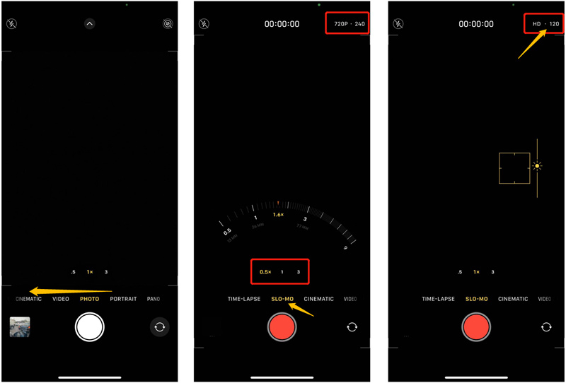 Capture um vídeo em câmera lenta no iPhone