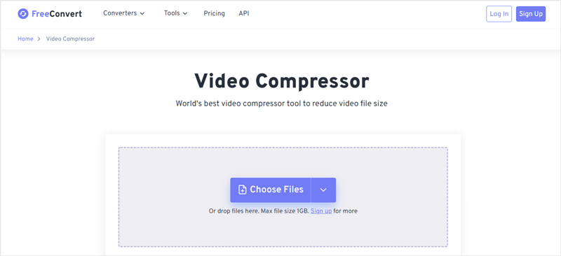 FreeConvert Videokompressor