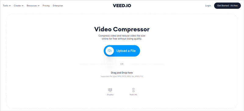 VEED.IO videokompresszor