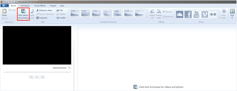 Přidat video do programu Windows Movie Maker