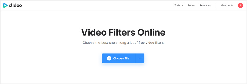 Video filtry Clideo online