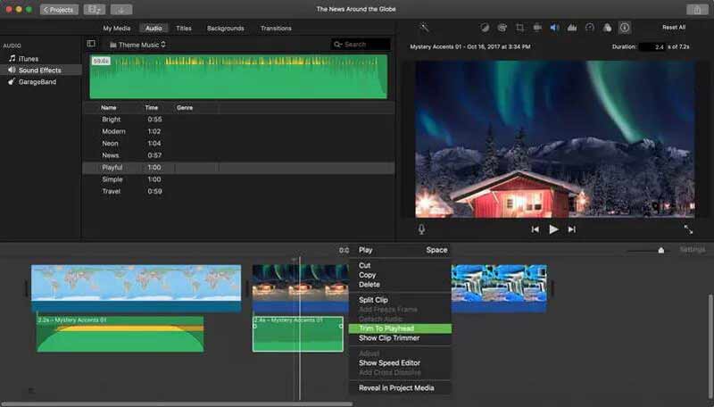 Bewerk audio iMovie