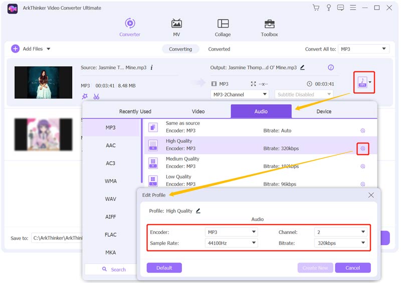 compress video file audio