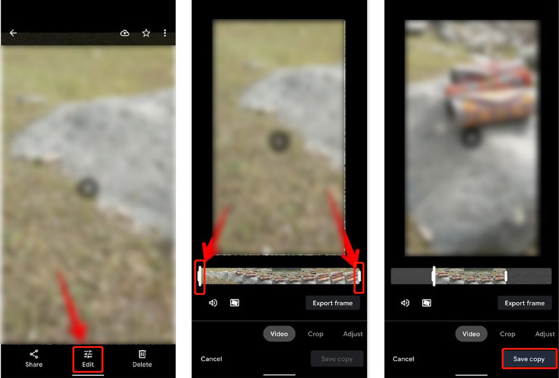 Trim Video On Google Photos