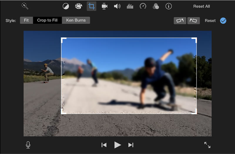 Crop a Video on iMovie Mac