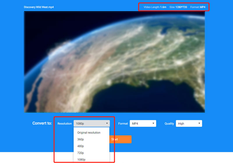 Convert Video Resolution Online FlexClip