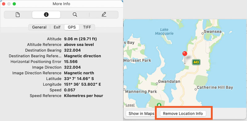 Locatie-informatie verwijderen uit foto op Mac