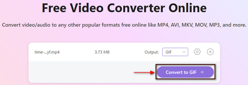 Convertir en GIF MOV en GIF