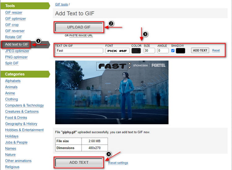 How To Add Text To GIFs