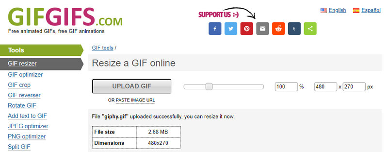 GIF Resizer - 5 principais ferramentas para redimensionar GIF animado  grátis / online