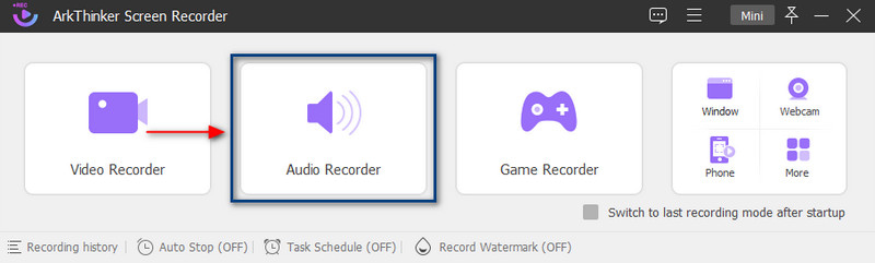 Open Audio Recorder Feature