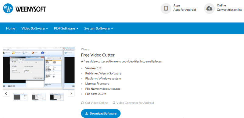 WeenySoft Free Video Cutter