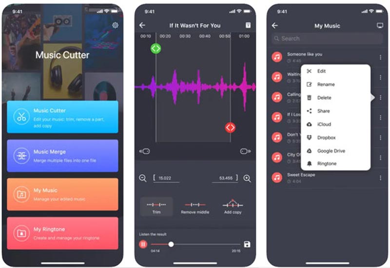 Εφαρμογή MP3 Cutter για iPhone