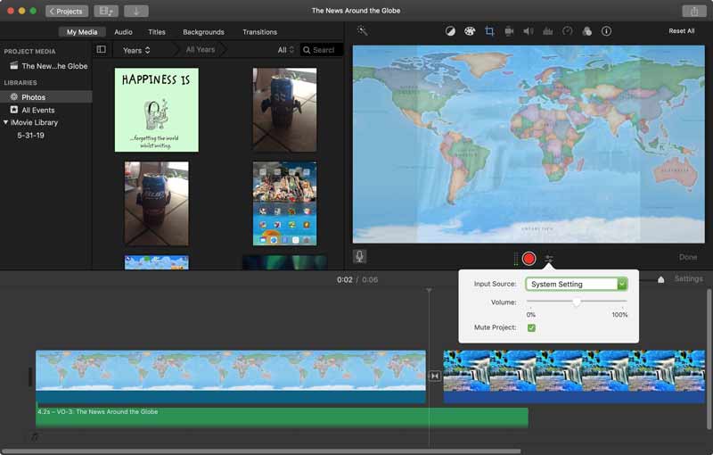 Record iMovie