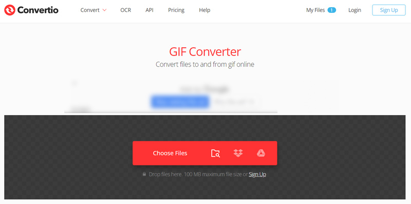 Convertio GIF-Konverter