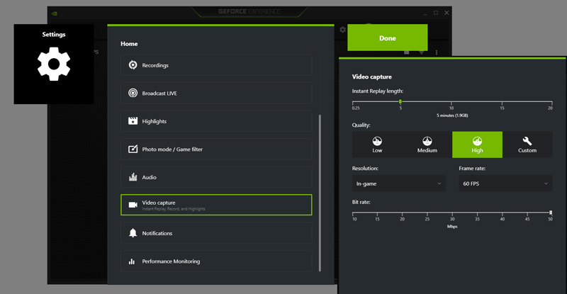 Customize NVIDIA ShadowPlay Recording Settings