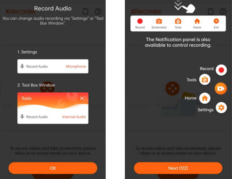 Open XRecorder App