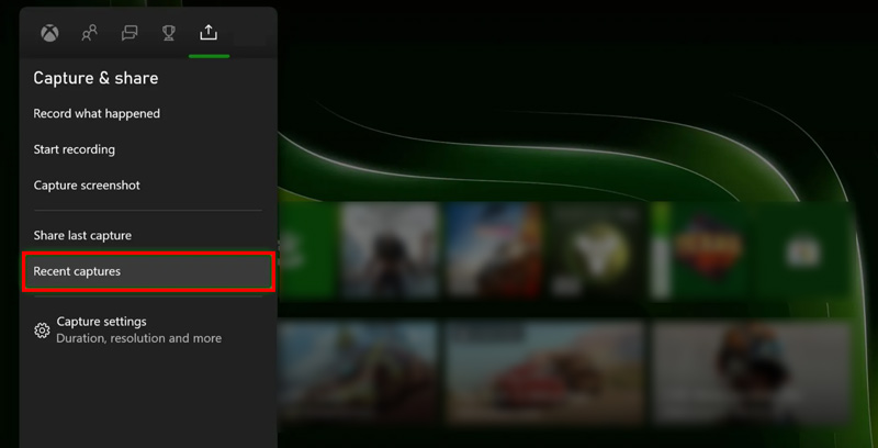 Nedávná nahraná herní videa na Xboxu