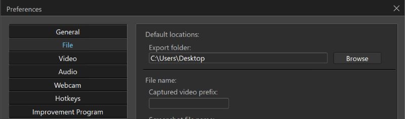 Export Folder