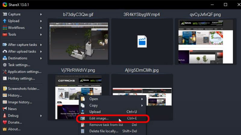 ShareX Edit Image
