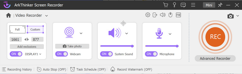 Video Recorder Settings