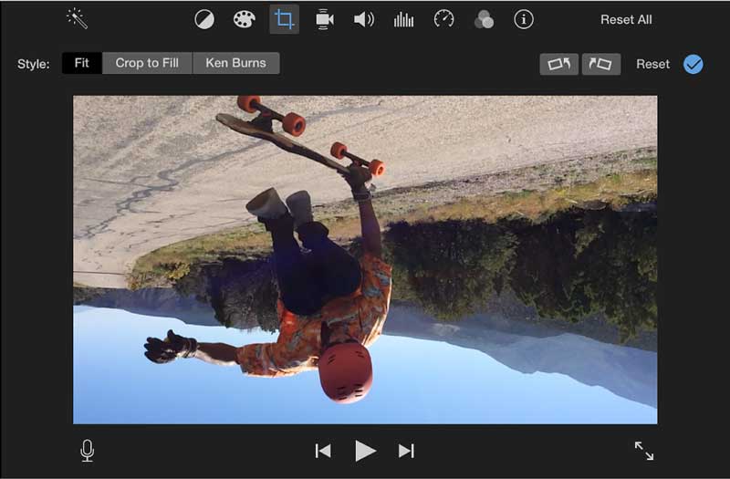 Rotateur vidéo iMovie