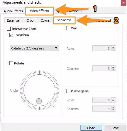 VLC 비디오 로테이터