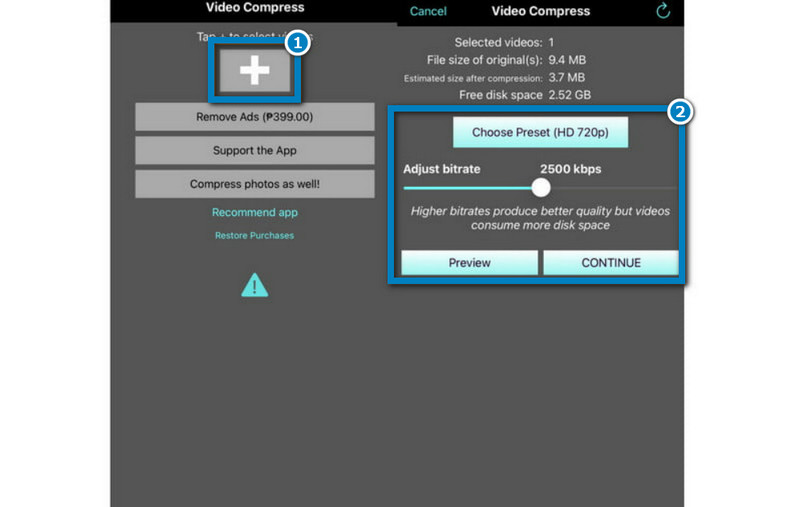 Compressor de vídeo para iOS