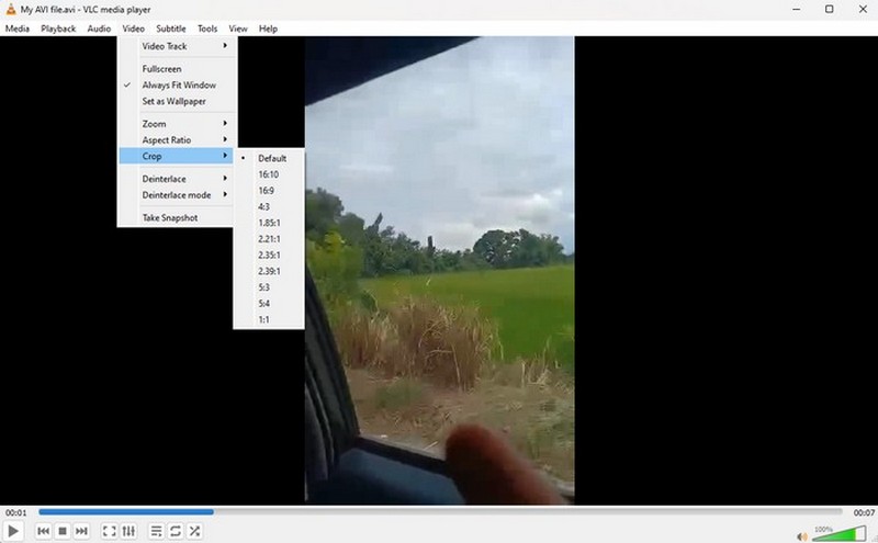 Beskär video VLC