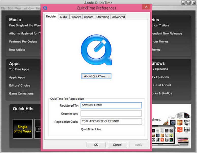 QuickTime конвертировать