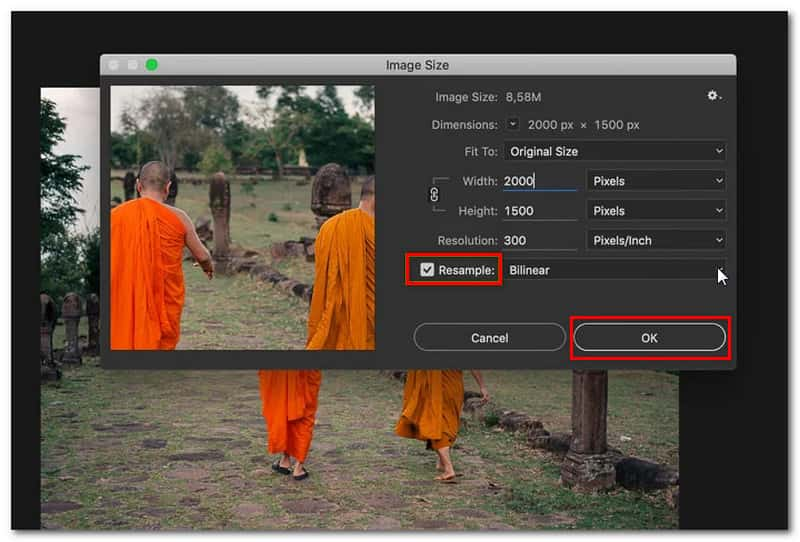 Photoshop aplicar cambios