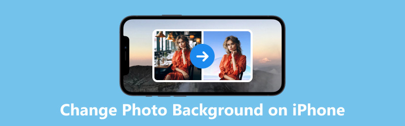 Изменить фон фотографии на iPhone