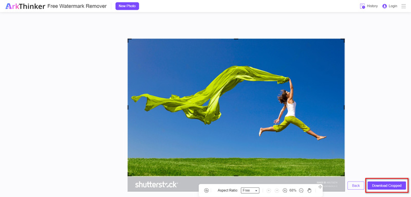 Recadrer Télécharger l'image Shutterstock sans filigrane