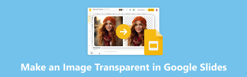 Machen Sie ein Bild in Google Slides transparent