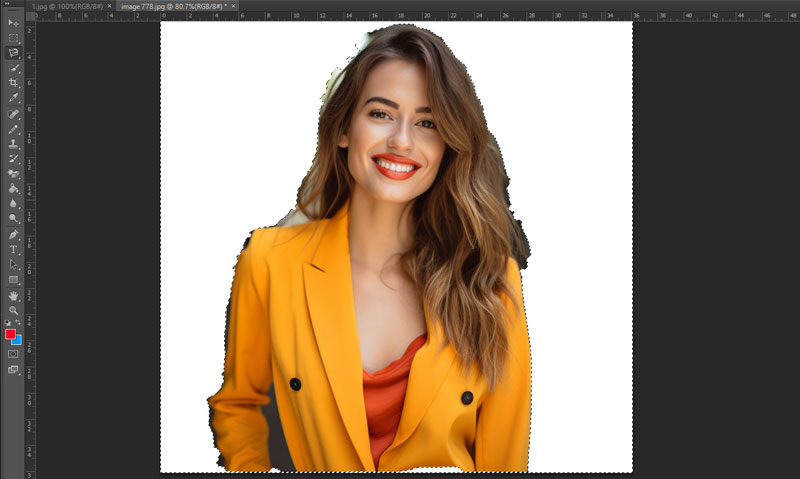 Remove Background in Lasso Tool