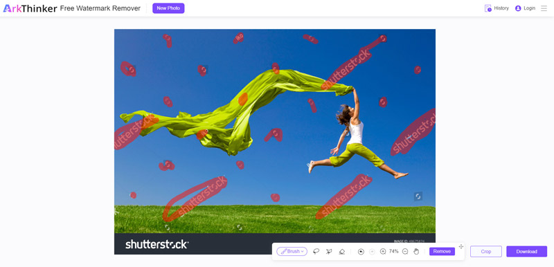 Ta bort Shutterstock Watermark Online