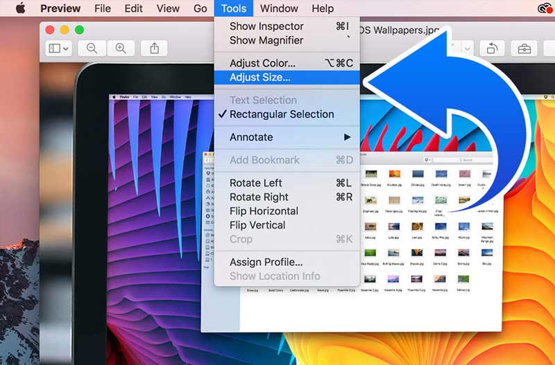 Adjust Size in Mac Preview