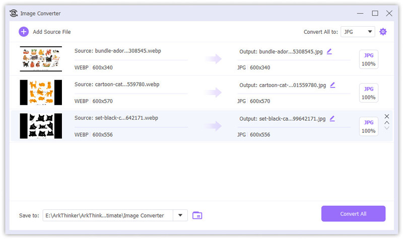 Arkthinker Image Converter-bureaublad