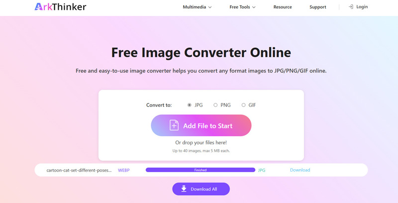 Arkthinker Image Converter online