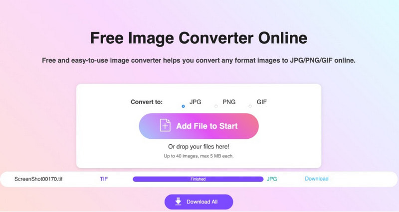 Convert Tiff to JPG Online