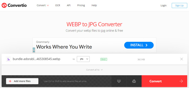 Convertio beeldconverter online