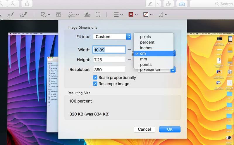 Image Resize in Mac Preview