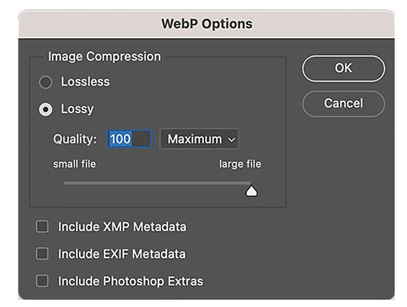 Photoshop WEBP naar JPG