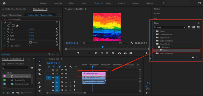 Seitenverhältniskonverter von Adobe Premiere