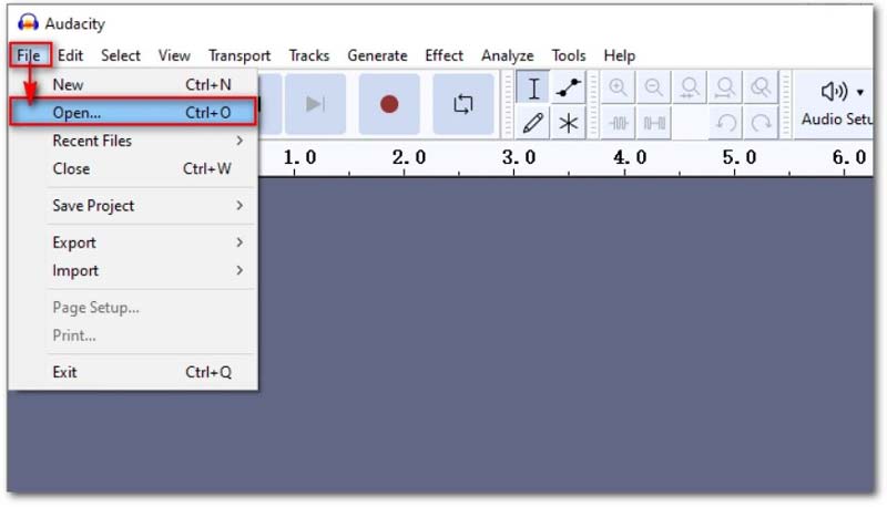 Audacity WAV Dosyalarını Ekle