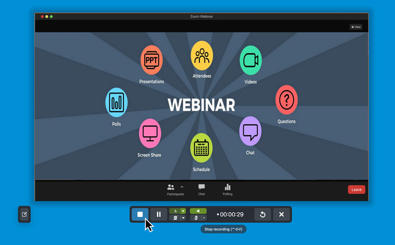 Software di registrazione webinar Camtasia