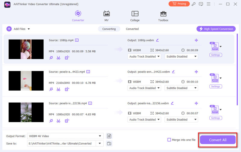 Convert MP4 to WebM Format